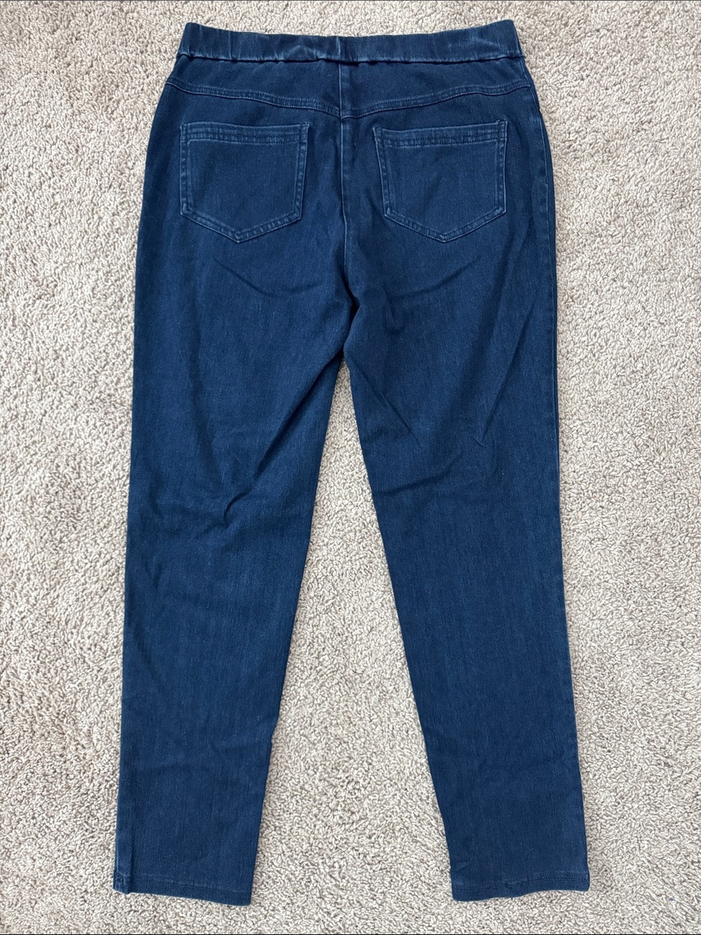 Ruby Rd. Navy Pull-On Jeans - Picture 3 of 7